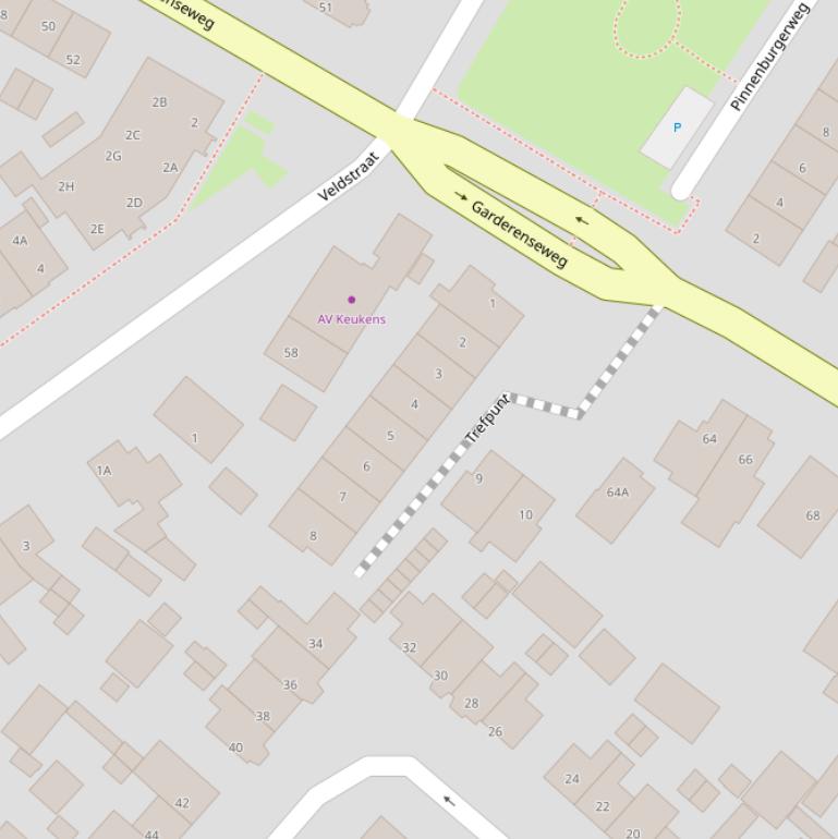 Kaart van  Trefpunt.