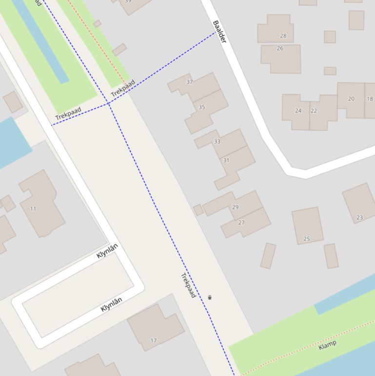 Kaart van  Trekpaad.