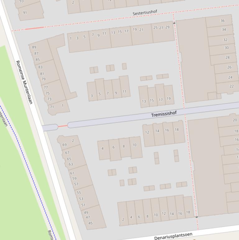 Kaart van de Tremissishof.