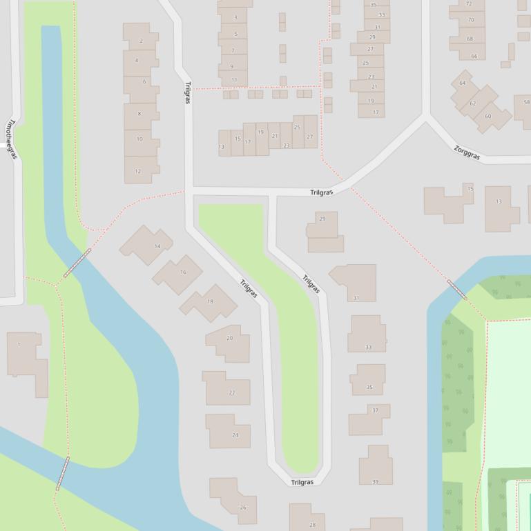 Kaart van  Trilgras.