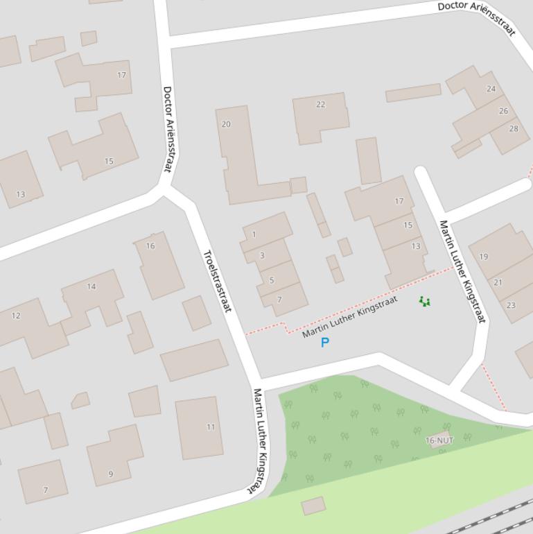 Kaart van de Troelstrastraat.