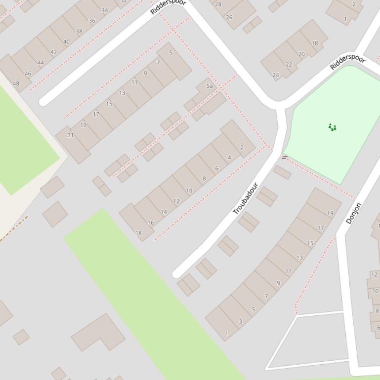 Kaart van  Troubadour.