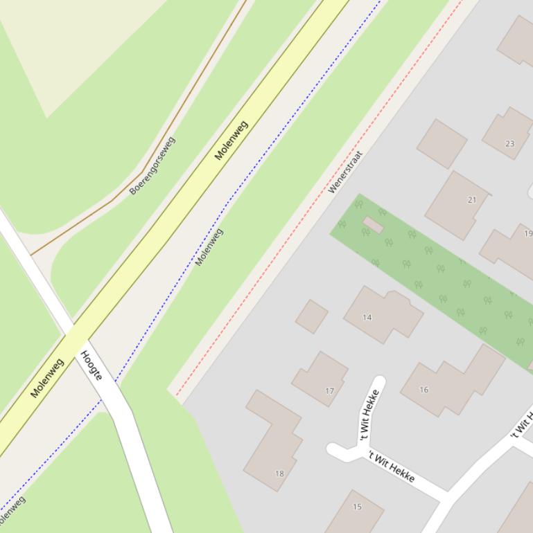 Kaart van het Truus Bosterslaantje.