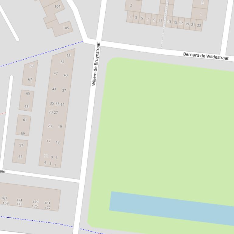 Kaart van het Truus Schröderpad.