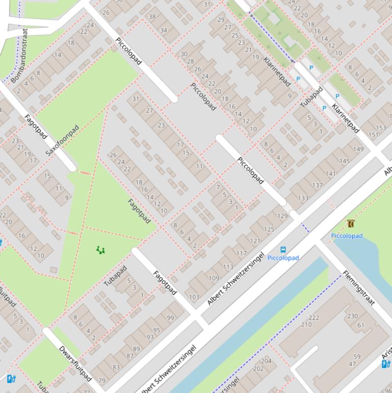 Kaart van het Tubapad.