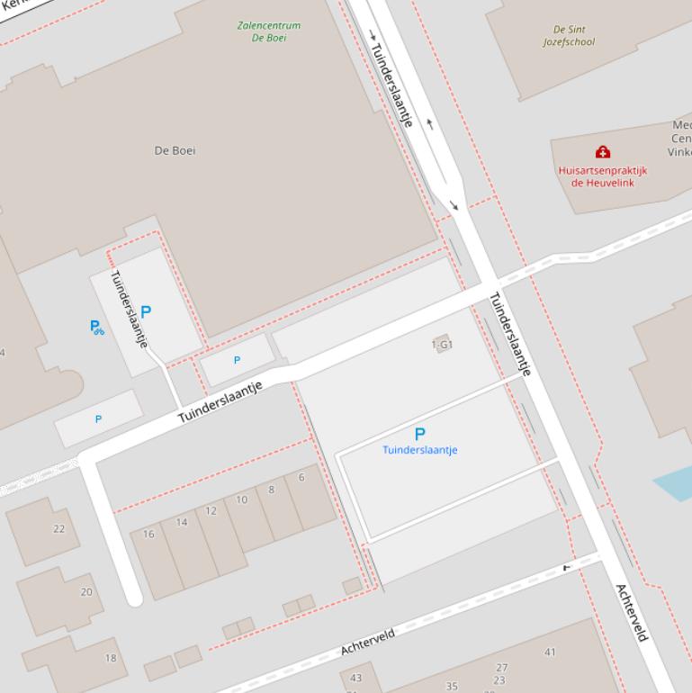 Kaart van het Tuinderslaantje.