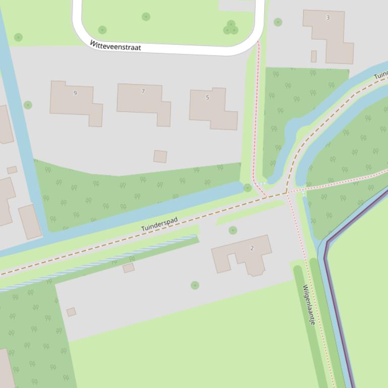 Kaart van het Tuinderspad.