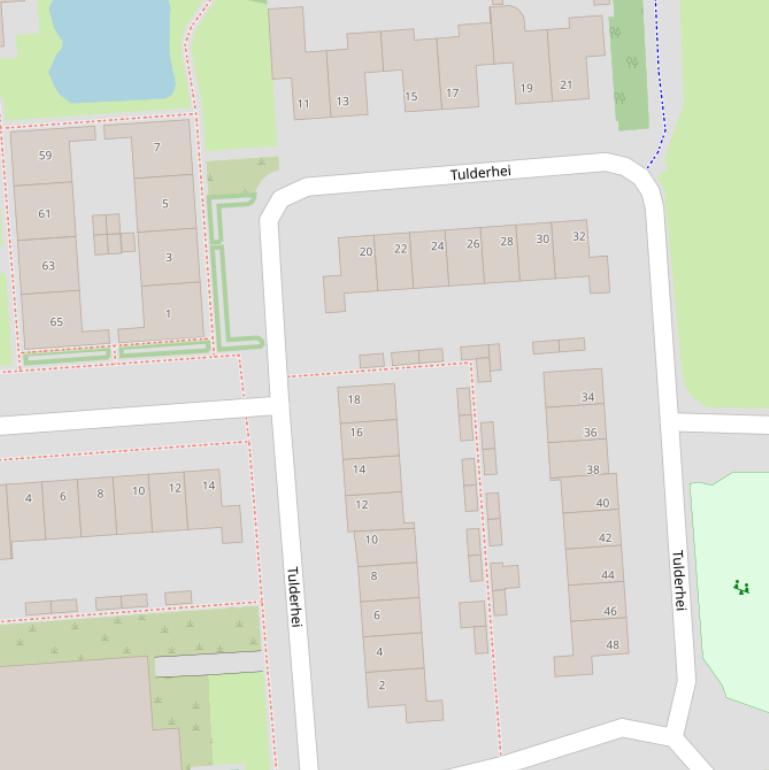 Kaart van  Tulderhei.