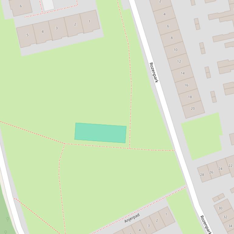 Kaart van de Tulpstraat.