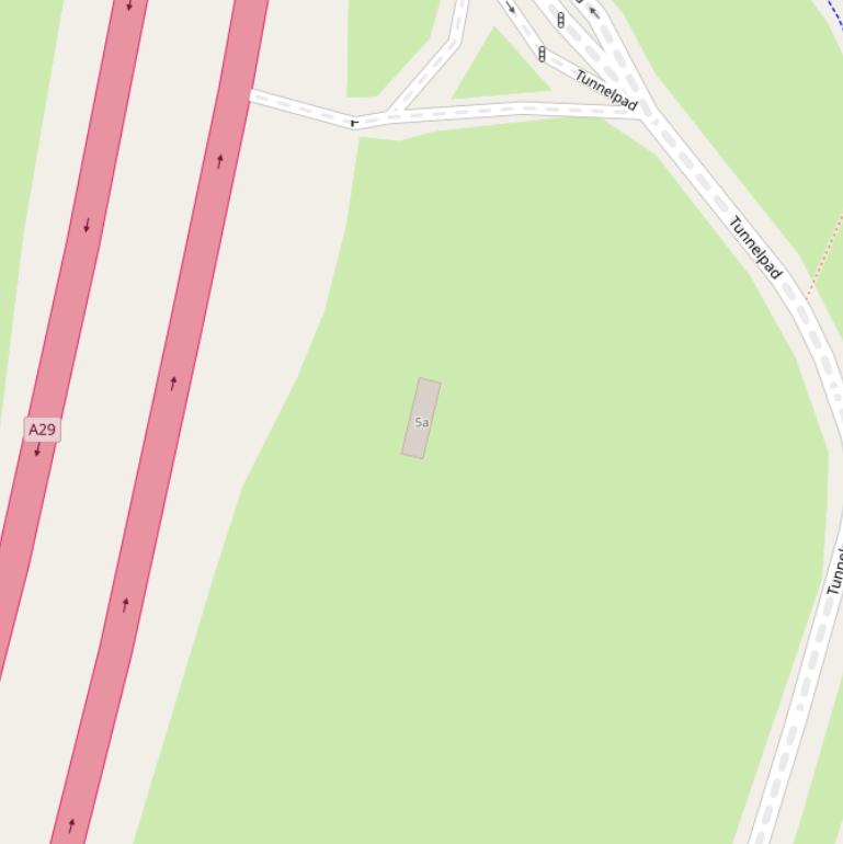 Kaart van het Tunnelpad.