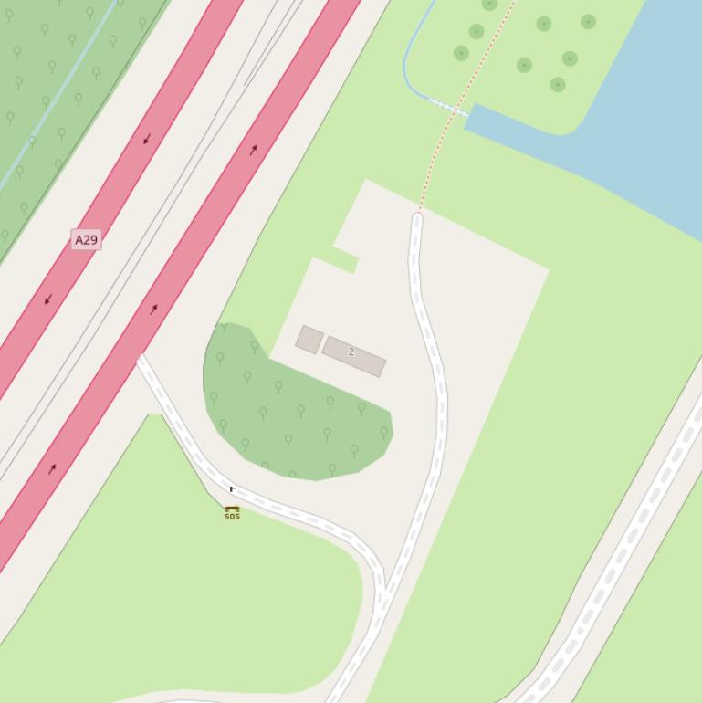 Kaart van het Tunnelpad.