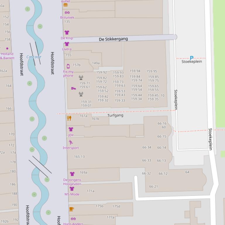 Kaart van  Turfgang.