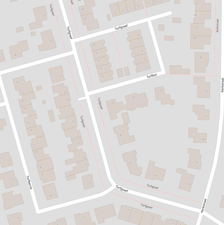 Kaart van  Turfgreef.