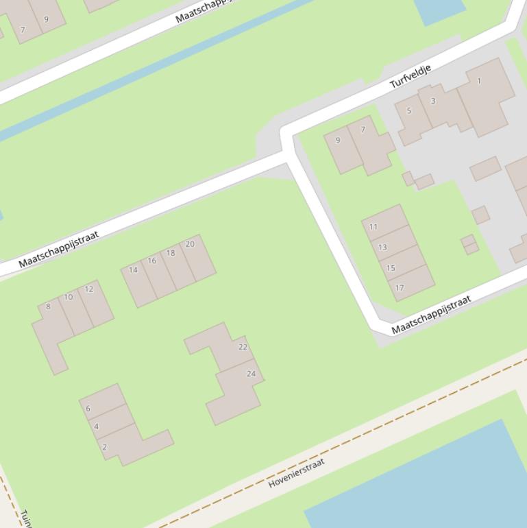 Kaart van  Turfveldje.