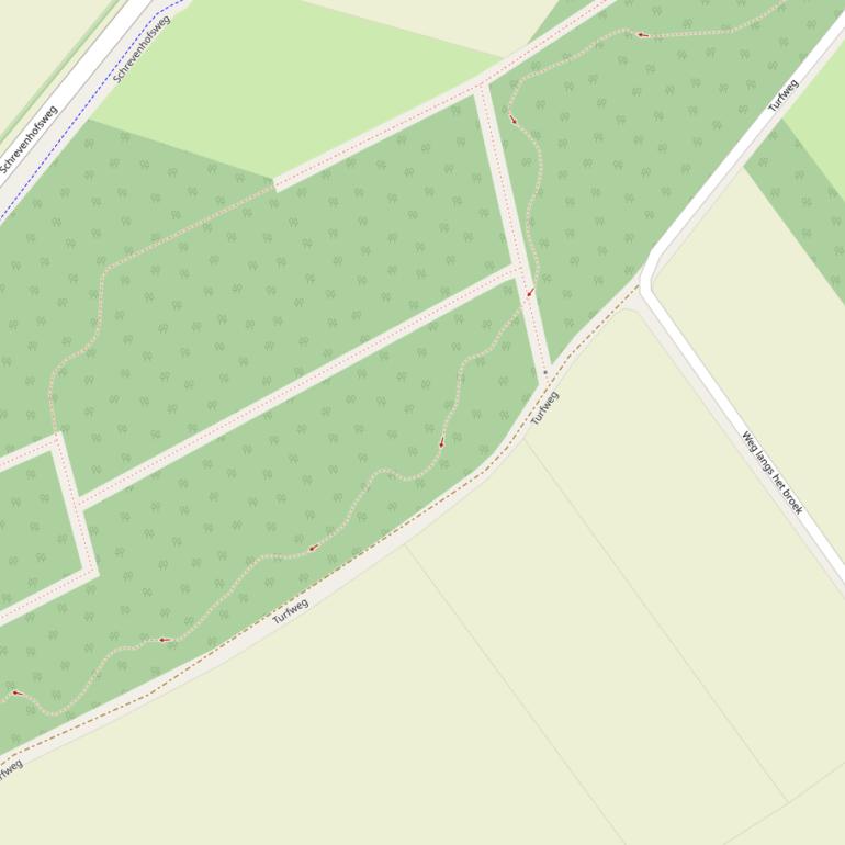Kaart van de Turfweg.