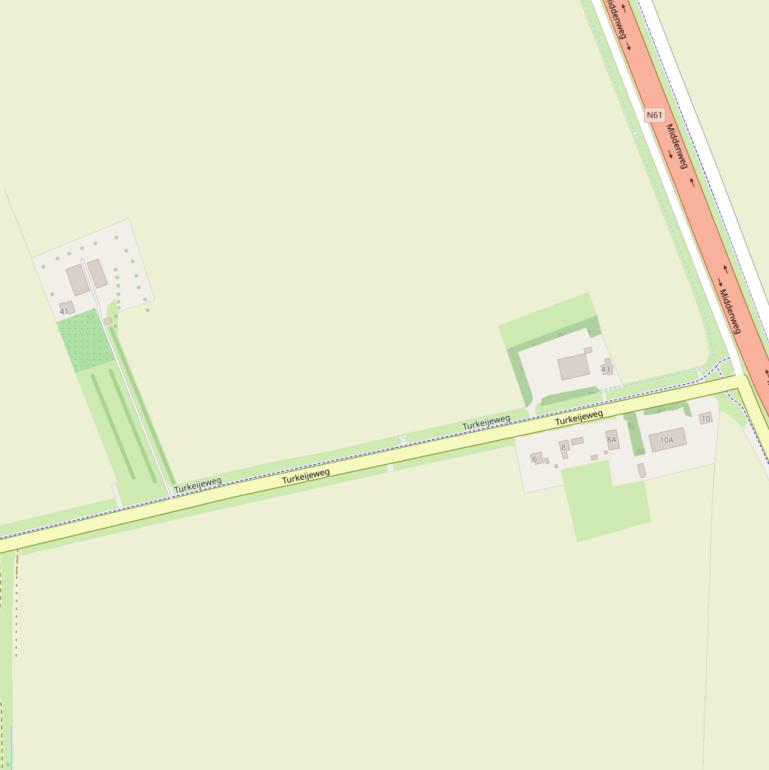 Kaart van de Turkeijeweg.
