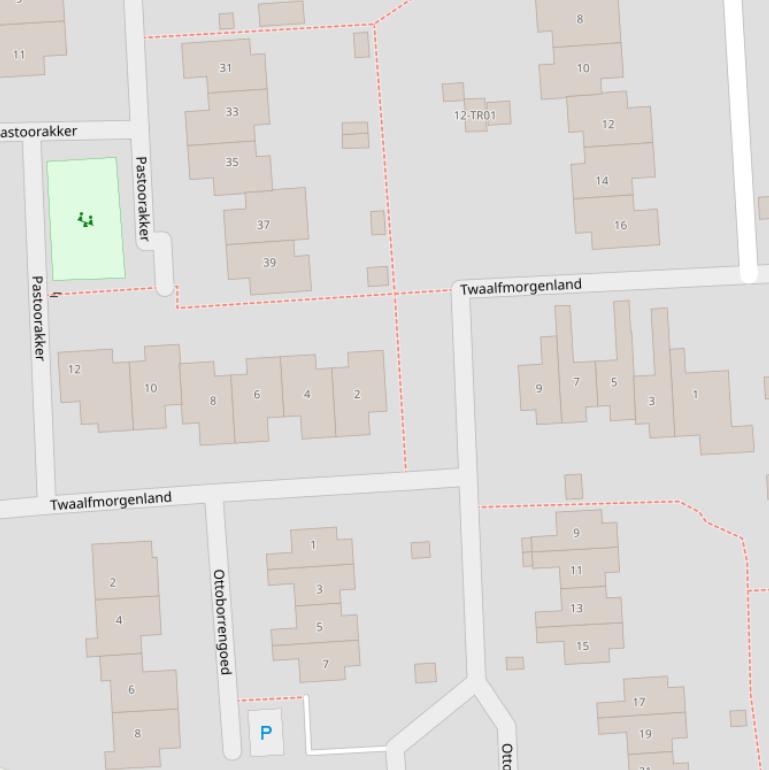 Kaart van  Twaalfmorgenland.