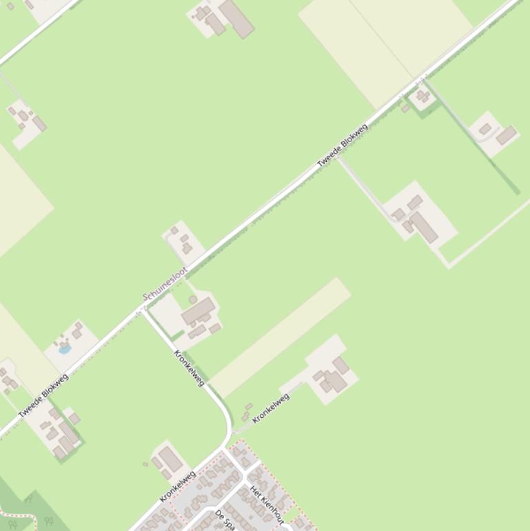 Kaart van  Tweede Blokweg.