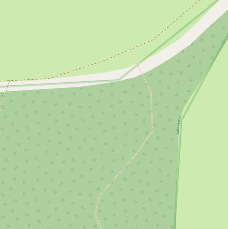 Kaart van  Tweede Hofstraat.