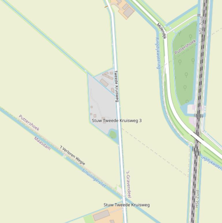 Kaart van  Tweede Kruisweg.