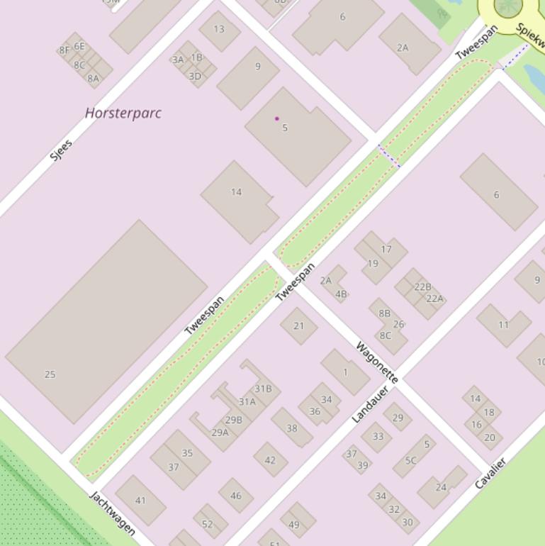 Kaart van  Tweespan.