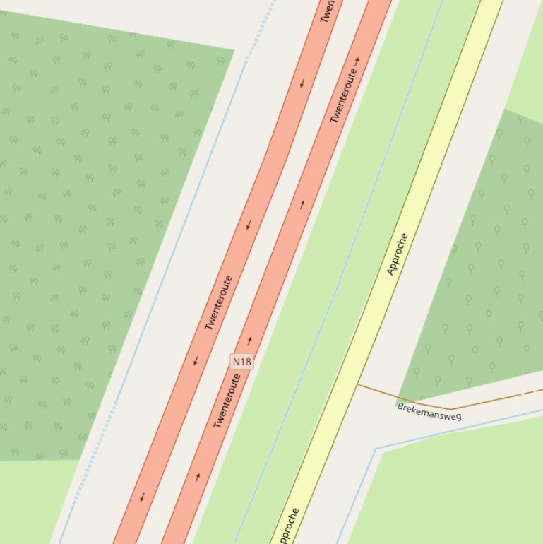 Kaart van  Twenteroute.