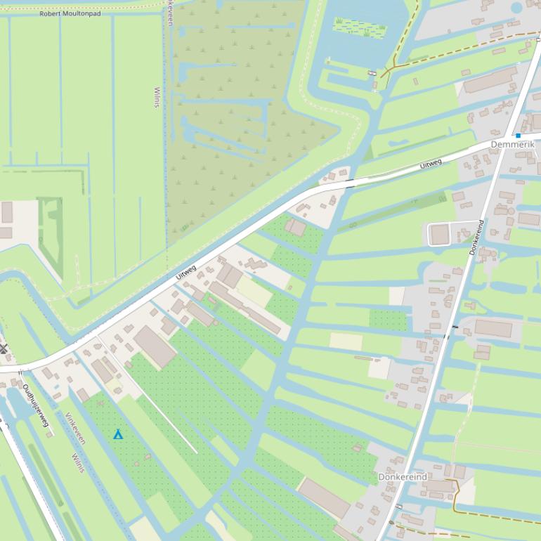 Kaart van de Uitweg.