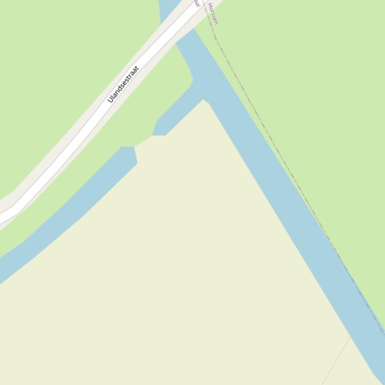 Kaart van de Ulandsestraat.