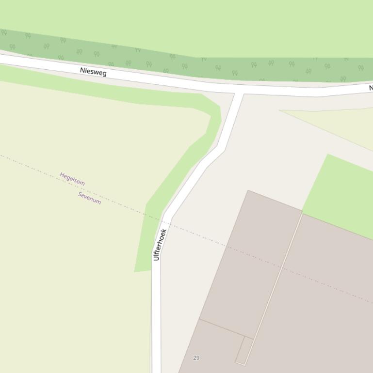 Kaart van  Ulfterhoek.