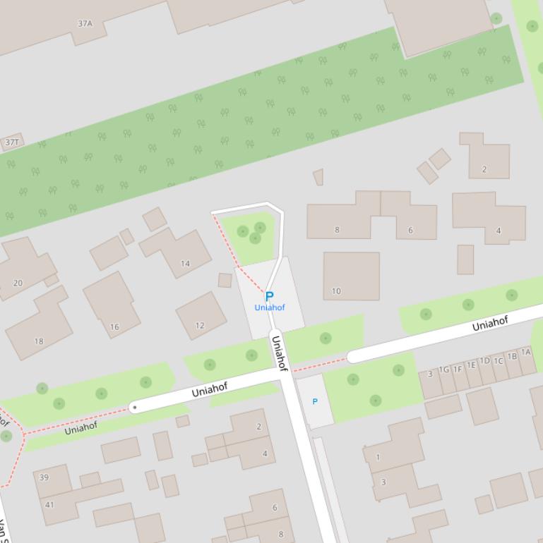 Kaart van de Uniahof.