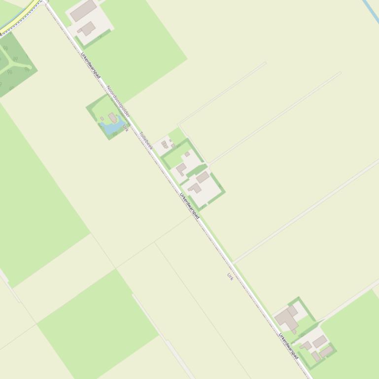 Kaart van het Urkerdwarspad.