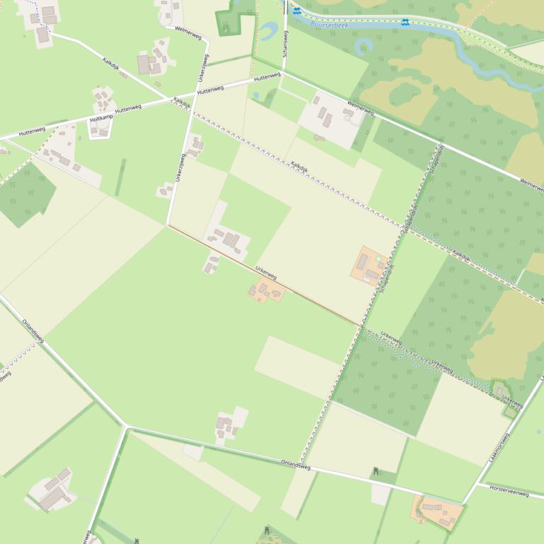 Kaart van de Urkerweg.