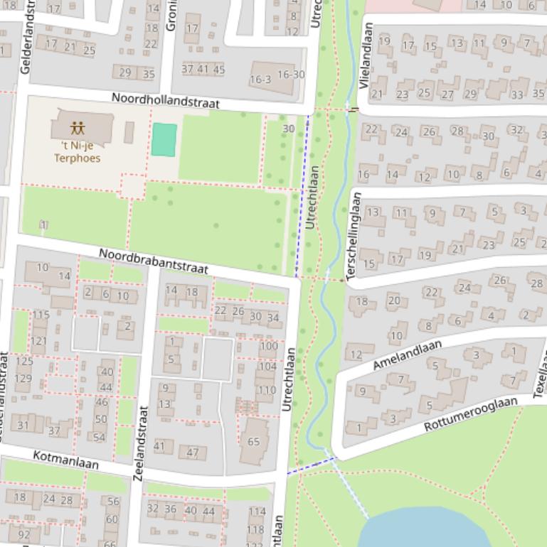Kaart van de Utrechtlaan.