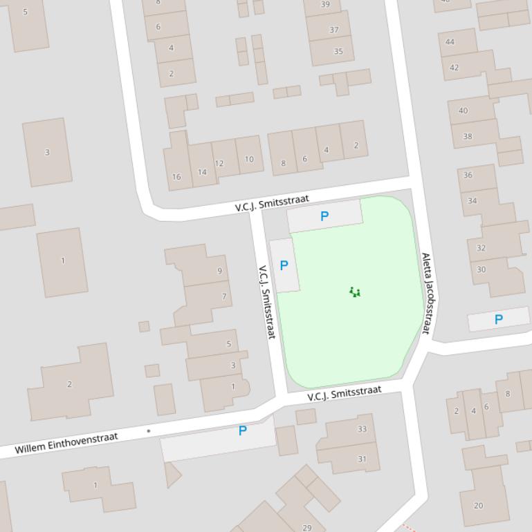 Kaart van de V.C.J. Smitsstraat.