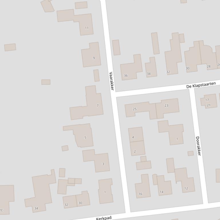 Kaart van  Vaarakker.