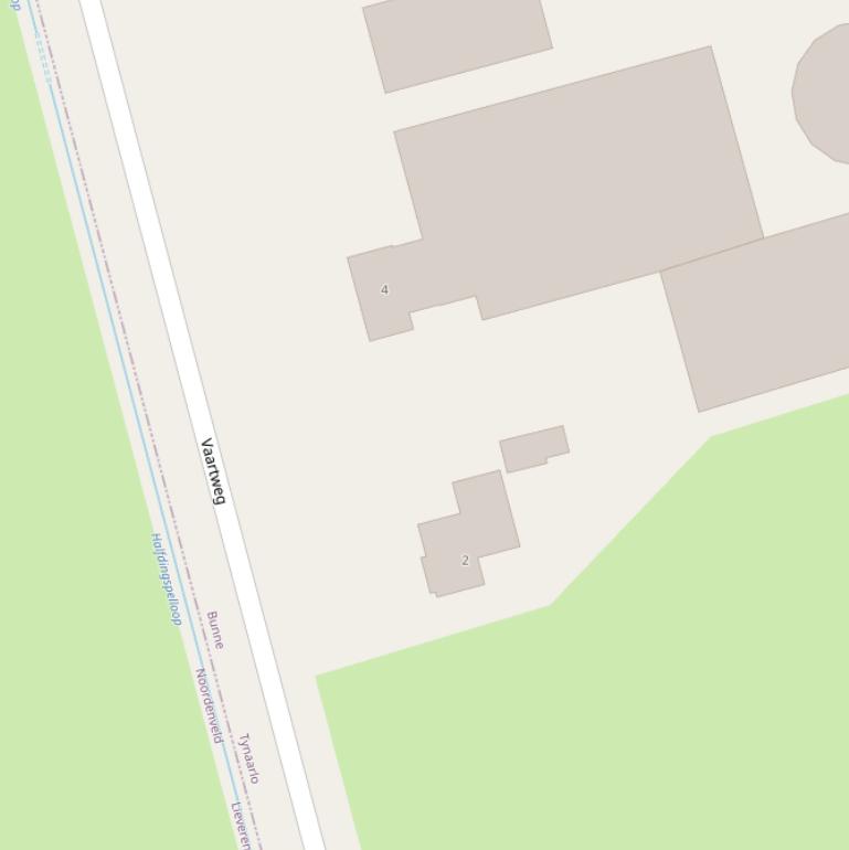 Kaart van de Vaartweg.