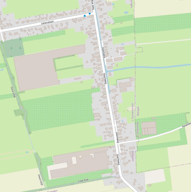 Kaart van de Vaartweg.