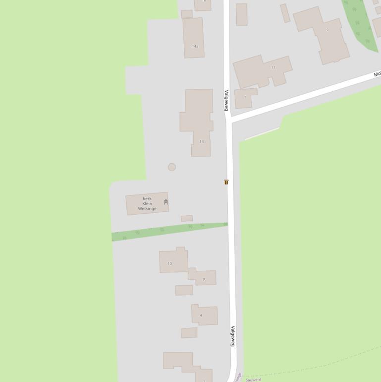 Kaart van de Valgeweg.