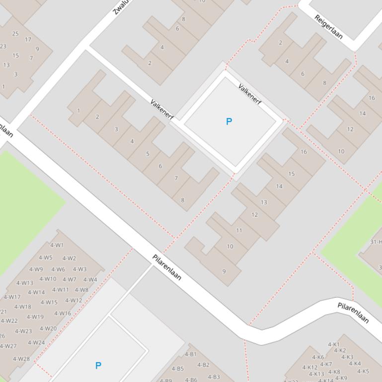 Kaart van het Valkenerf.