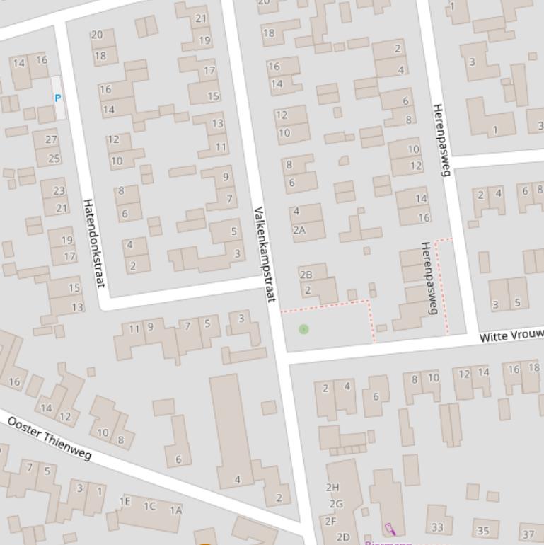 Kaart van de Valkenkampstraat.