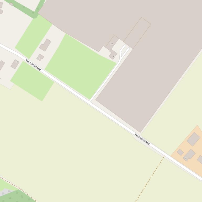 Kaart van de Valkerheideweg.