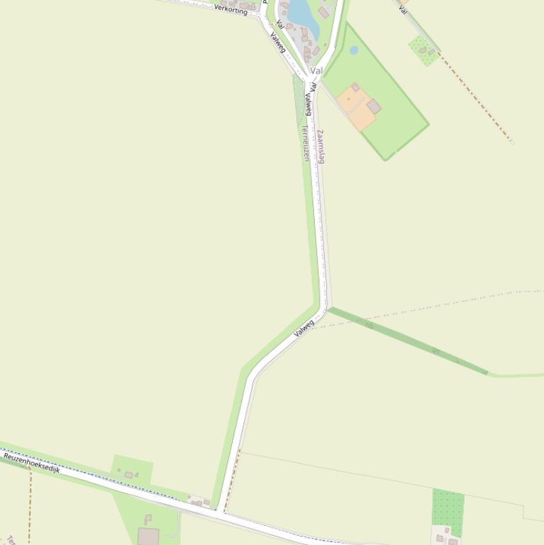 Kaart van de Valweg.