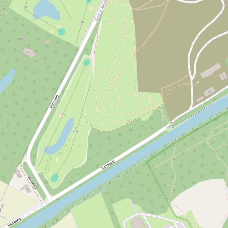 Kaart van de Vamweg.