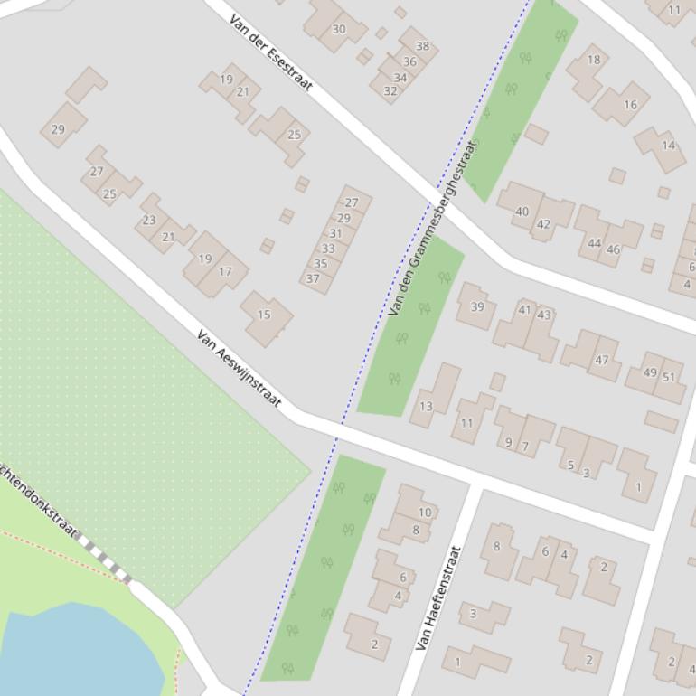 Kaart van de Van Aeswijnstraat.