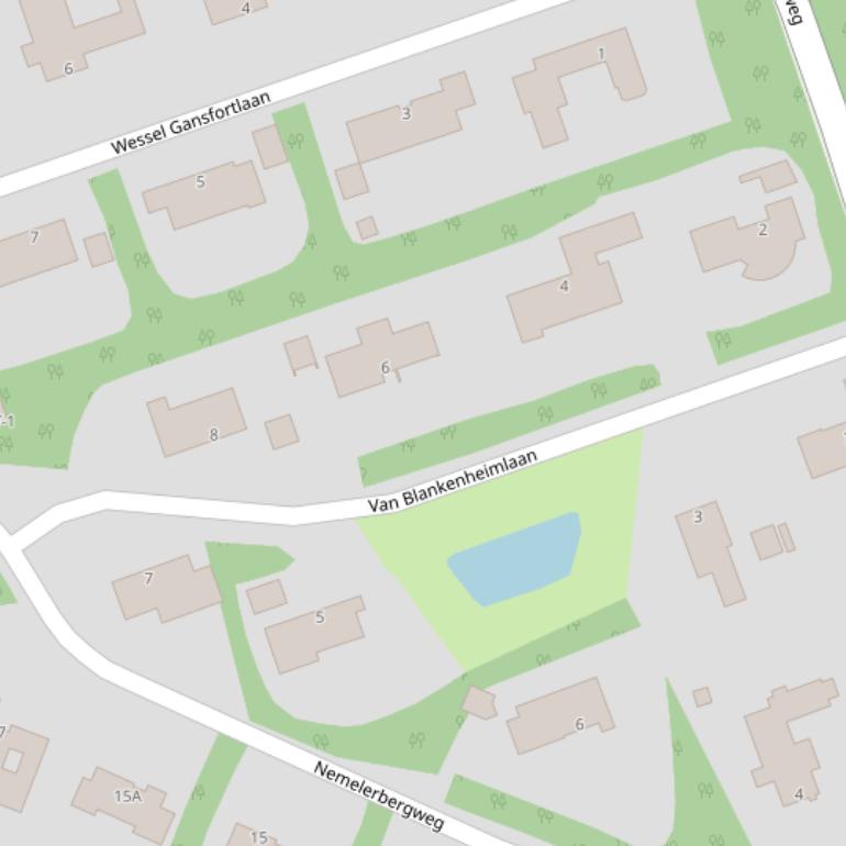 Kaart van de Van Blankenheimlaan.