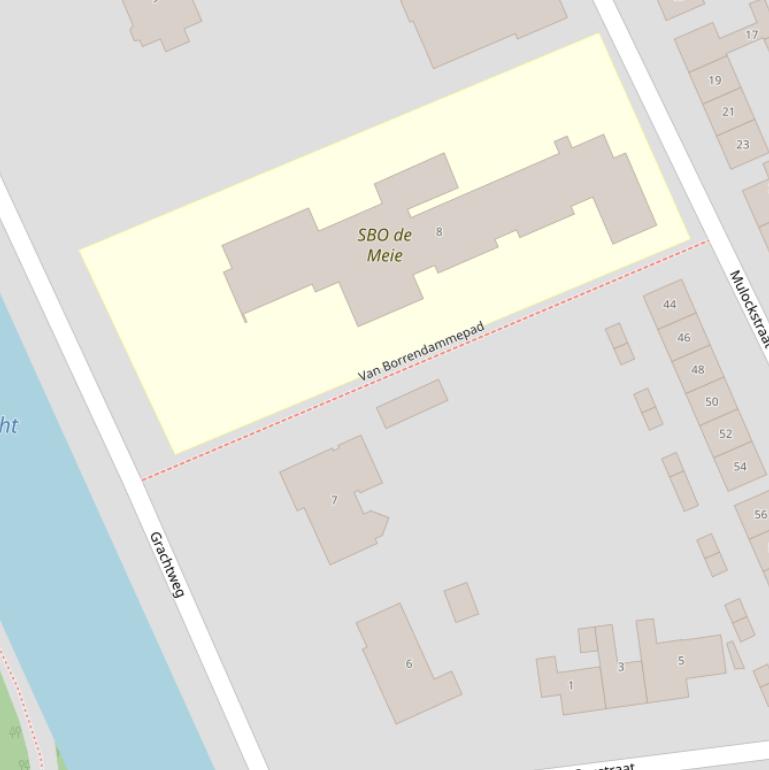 Kaart van het Van Borrendammepad.