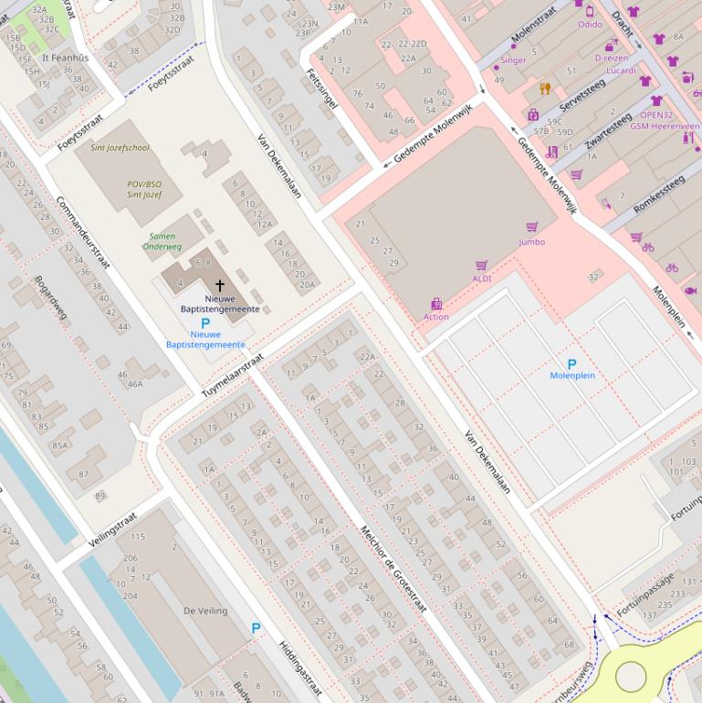 Kaart van de van Dekemalaan.