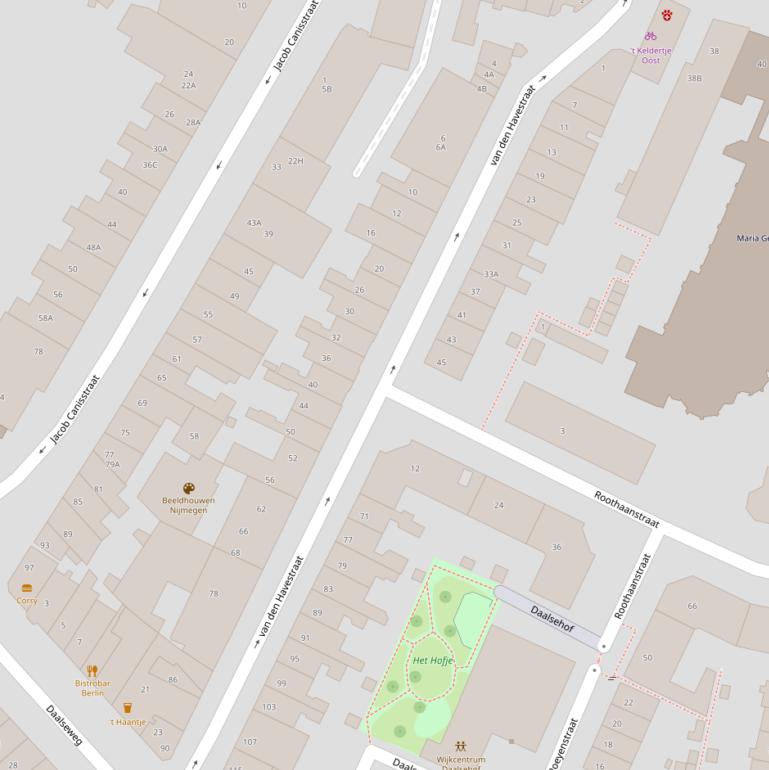 Kaart van  van den Havestraat.