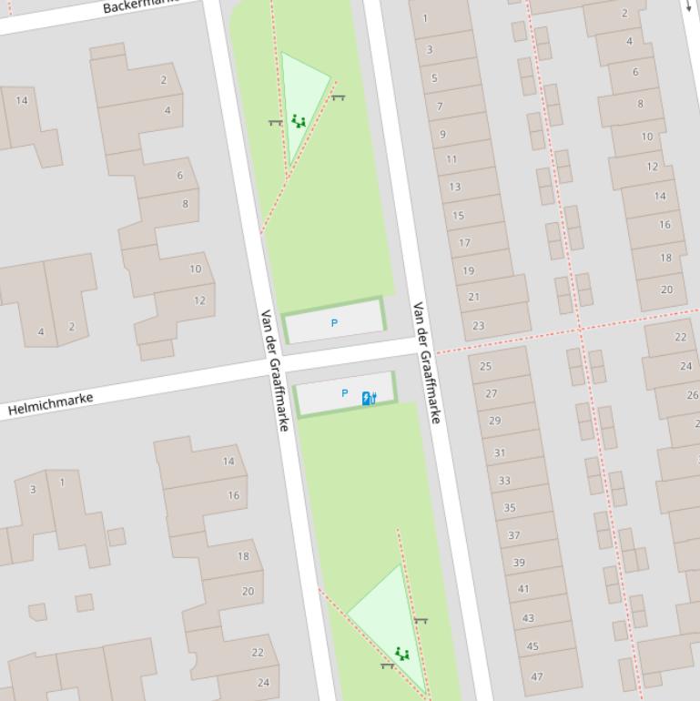 Kaart van  Van der Graaffmarke.