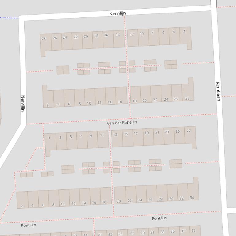 Kaart van  Van der Rohelijn.